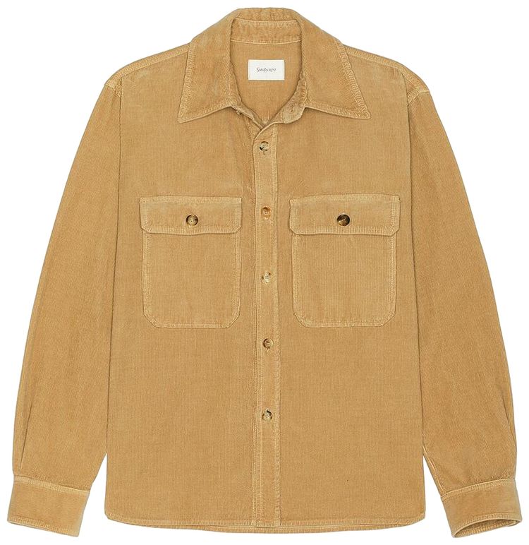 Saint Laurent Fall Overshirt Dry Wood