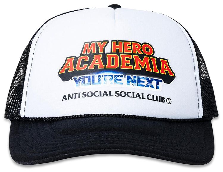 Anti Social Social Club Academy Trucker Hat BlackWhite