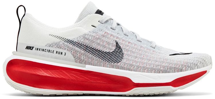 Nike ZoomX Invincible Run Flyknit 3 Cement Grey Fire Red