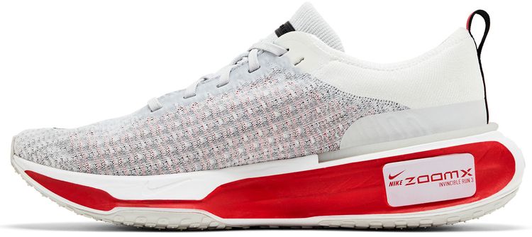 Nike ZoomX Invincible Run Flyknit 3 Cement Grey Fire Red