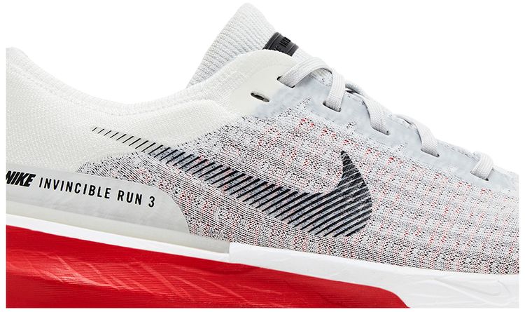 Nike ZoomX Invincible Run Flyknit 3 Cement Grey Fire Red