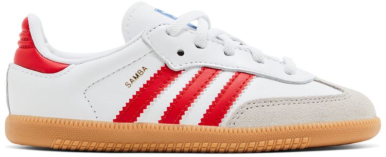 Adidas Samba OG I White Collegiate Red Gum