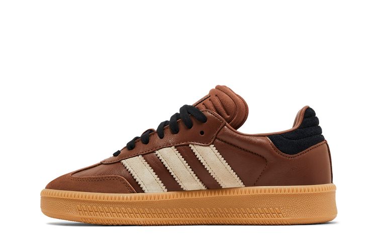 adidas Samba Xlg Shoes - Unisex - Preloved Brown / Wonder Beige / Core Black - 8.5