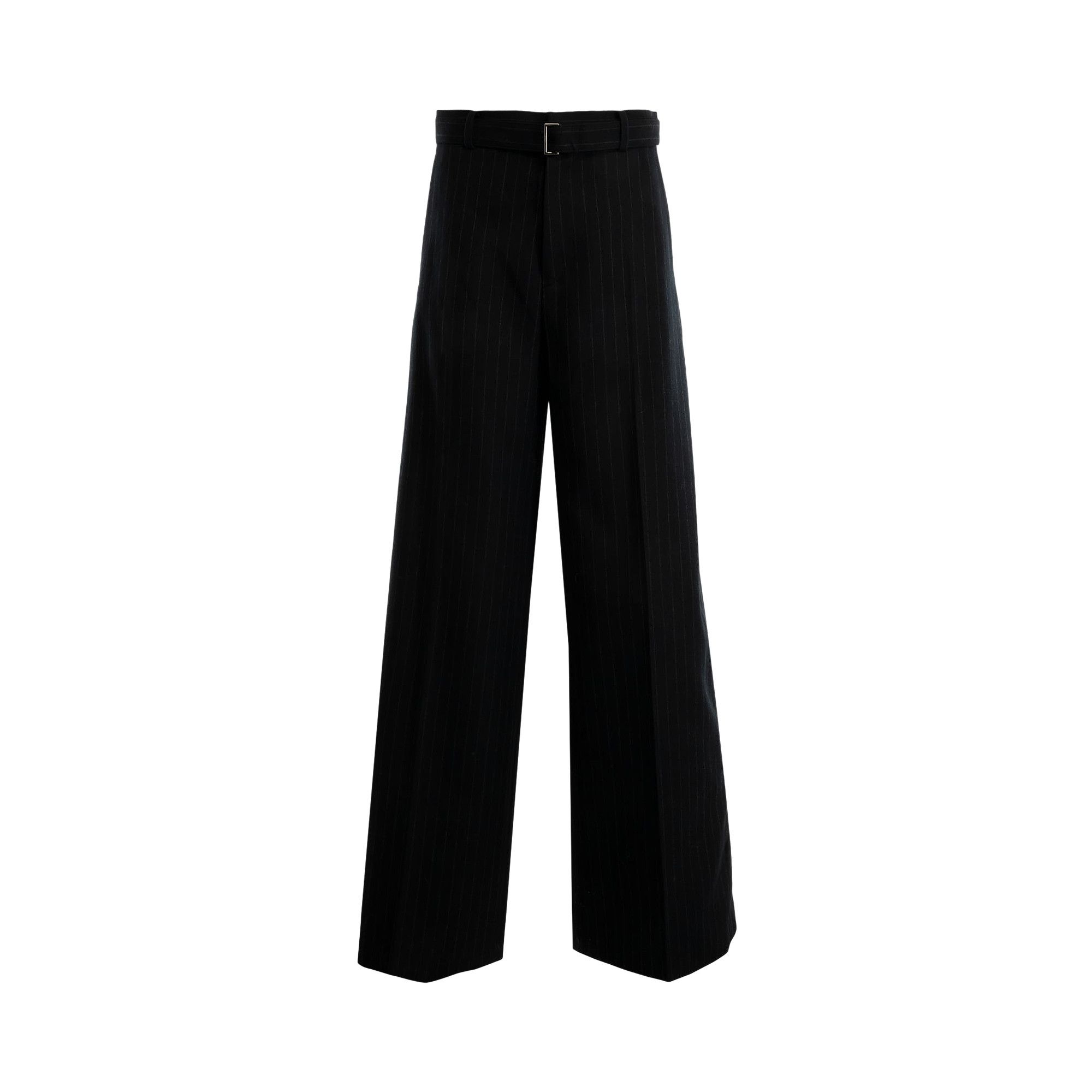 Buy Sacai Chalk Stripe Pants 'Black' - 24 07614 001 | GOAT