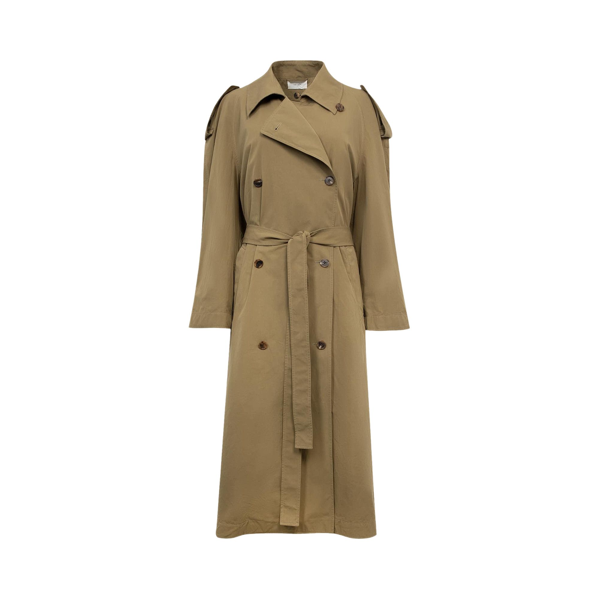 THE ROW テンハ タフルフレスト トレンチコト 8012W3032 NVYNAVY Soft Margaux 10 Bag Beige in Leather – The Row