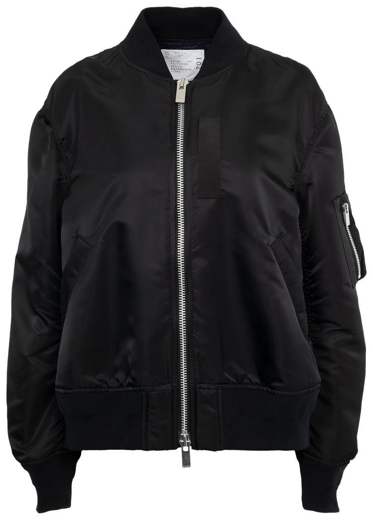 sacai nylon black