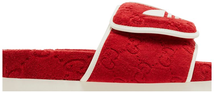 Adidas x Gucci GG Platform Sandal Red Cotton Sponge