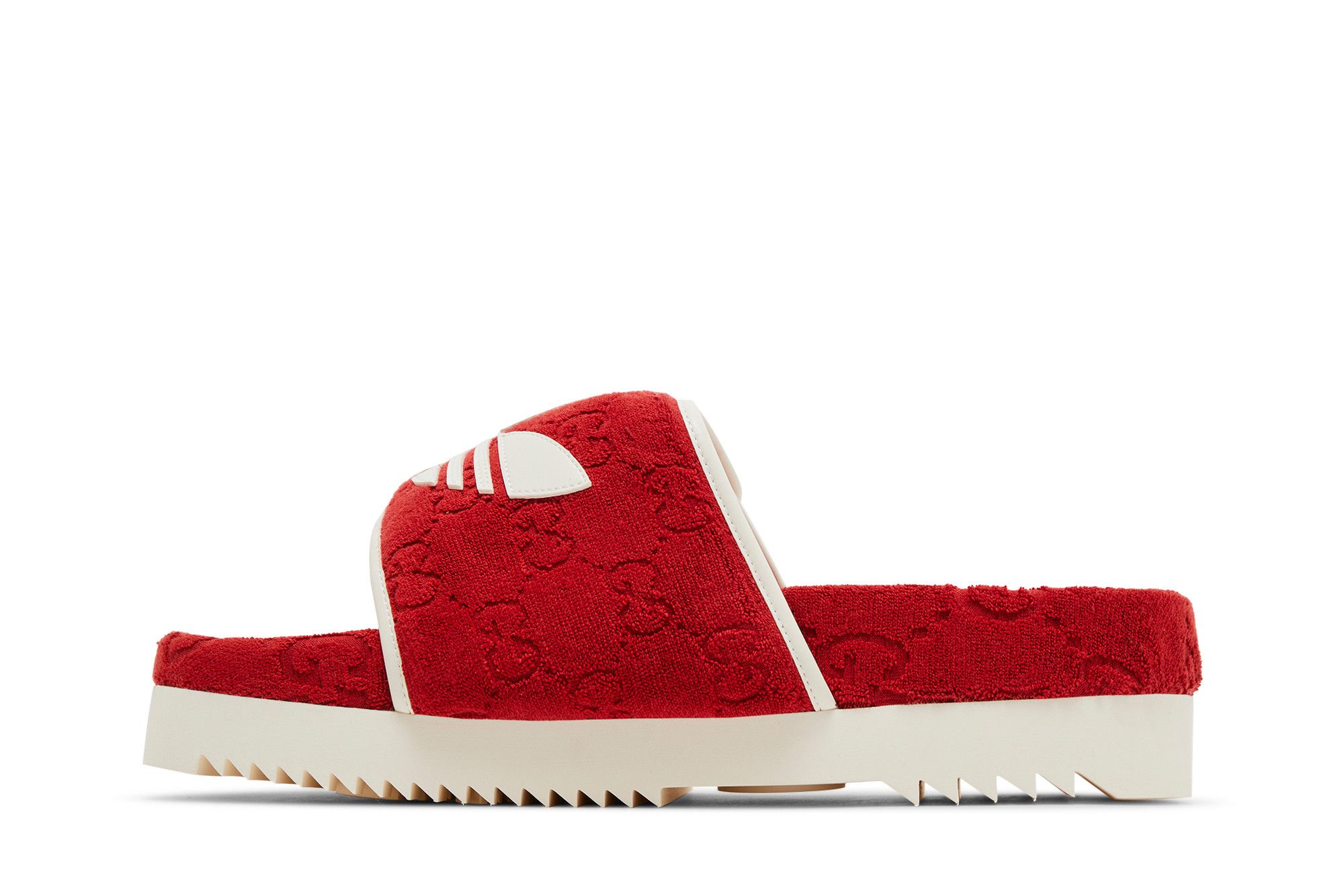 【ADIDAS】adidas x Gucci Monogram Slide★702412 UU010 6560 Buy Adidas x Gucci GG Platform Sandal 'Red Cotton Sponge