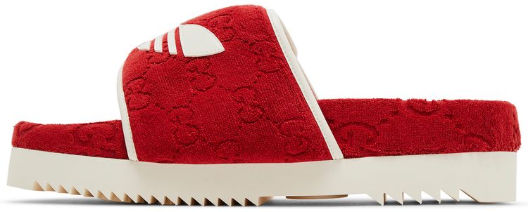 Adidas x Gucci GG Platform Sandal Red Cotton Sponge