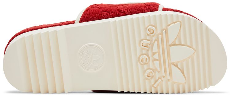 Adidas x Gucci GG Platform Sandal Red Cotton Sponge