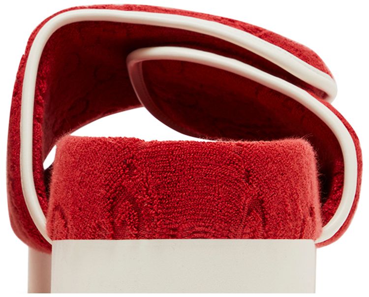Adidas x Gucci GG Platform Sandal Red Cotton Sponge