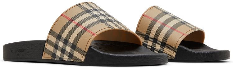 Burberry Check Slide Archive Beige