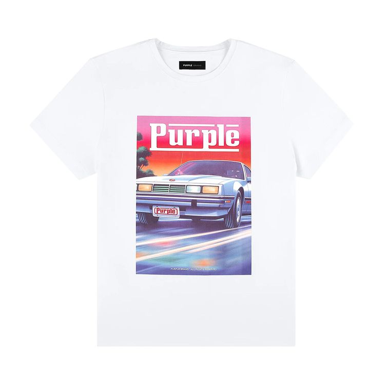PURPLE BRAND Clean Jersey Short Sleeve Tee White
