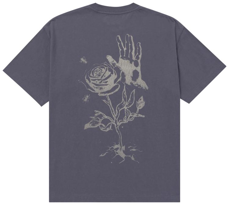 Honor The Gift Rose From Concrete Tee Grey