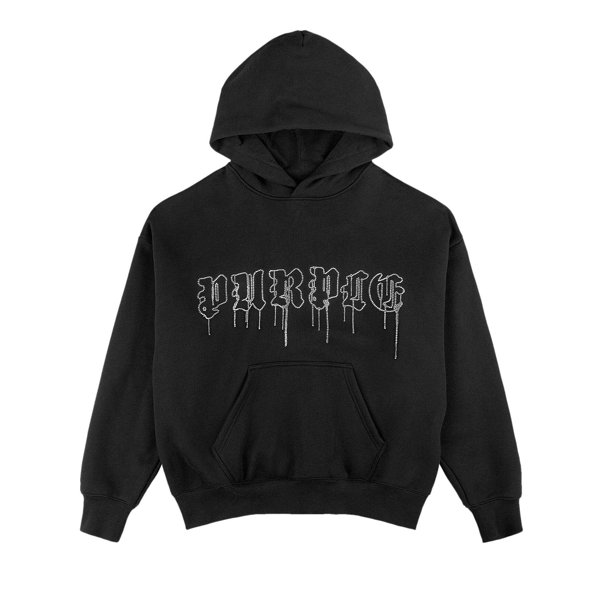 Buy PURPLE BRAND HWT Fleece Pullover Hoodie 'Black' - P401 Buy PURPLE BRAND HWT Fleece Pullover Hoodie 'Black' - P401