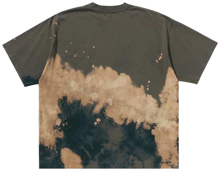 BAPE Tie Dye College Relaxed Fit Tee Beige