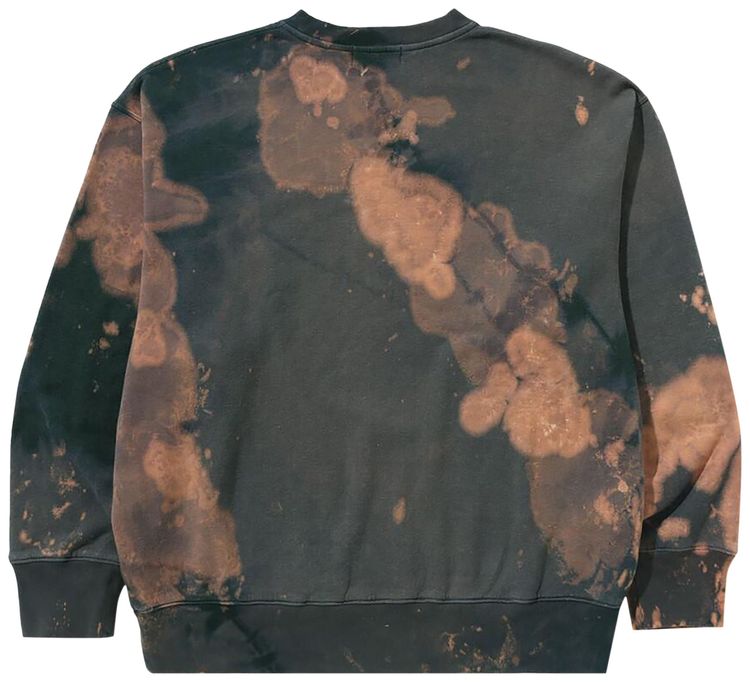 BAPE Tie Dye Ape Head Relaxed Fit Crewneck Sweatshirt Beige