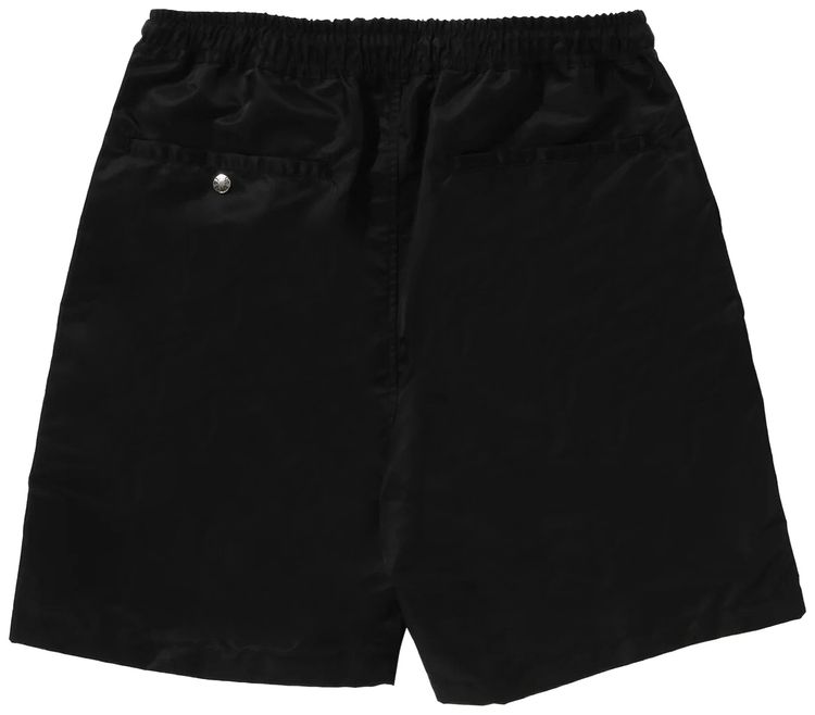 BAPE Ape Head Nylon Twill Relaxed Fit Shorts Black