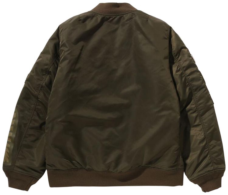 BAPE Shark MA 1 Olive Drab