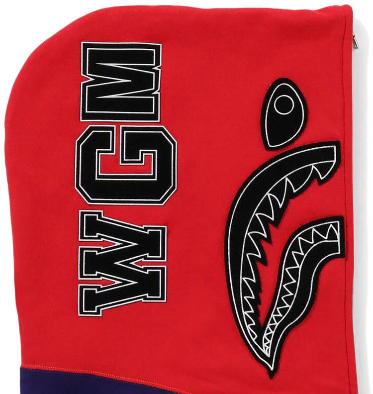 BAPE Shark Full Zip Hoodie US Navy
