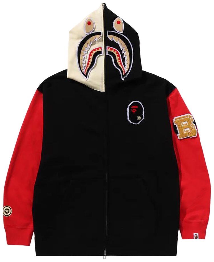 BAPE Shark Full Zip Hoodie China Black