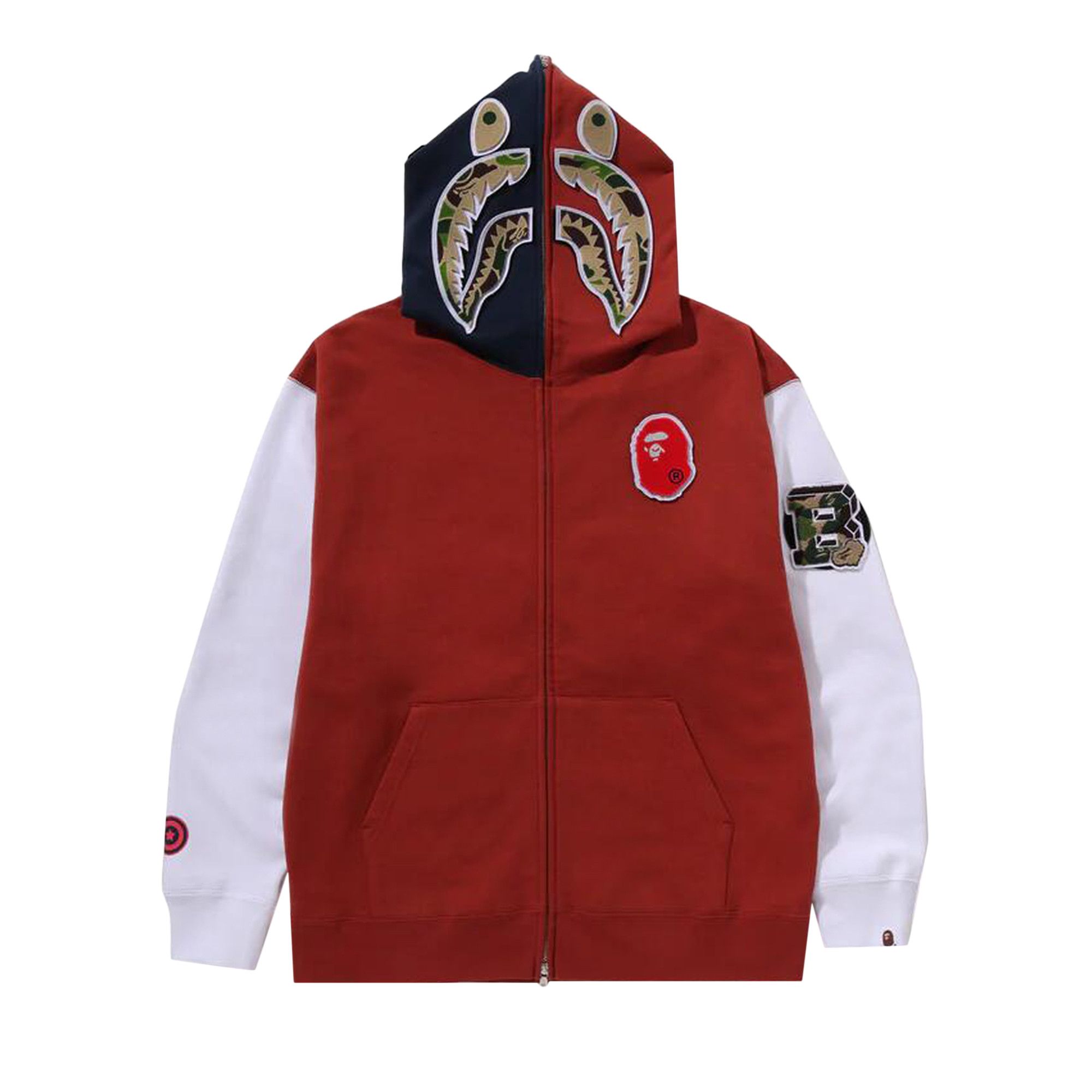 Maroon bape hoodie clearance