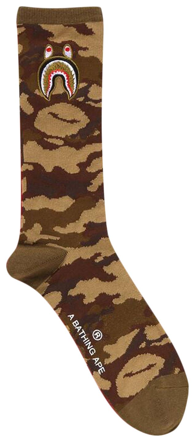 BAPE 1st Shark Socks Red
