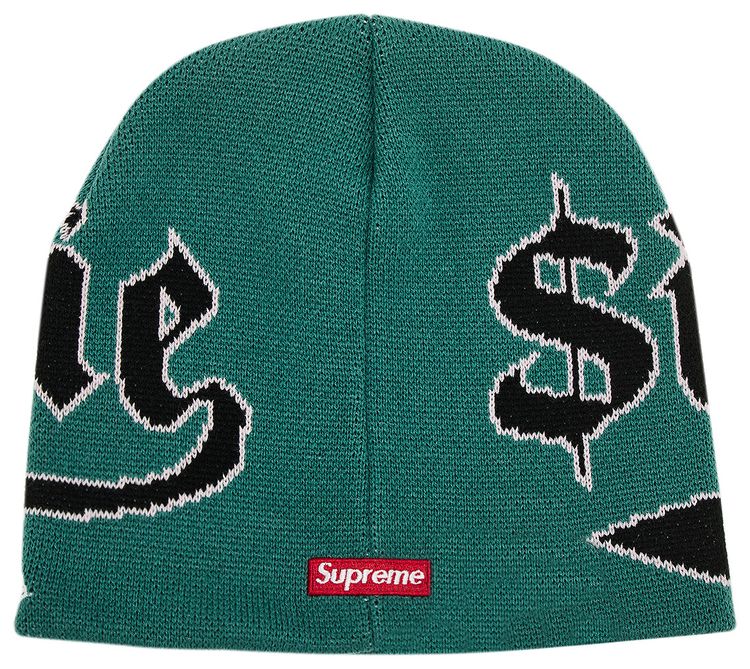 Supreme New Era Accent Beanie Green