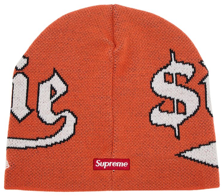 Supreme New Era Accent Beanie Orange