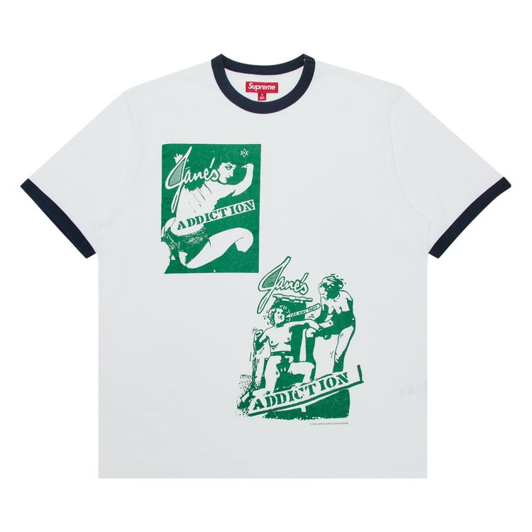 Supreme x Janes Addiction Ringer Tee White