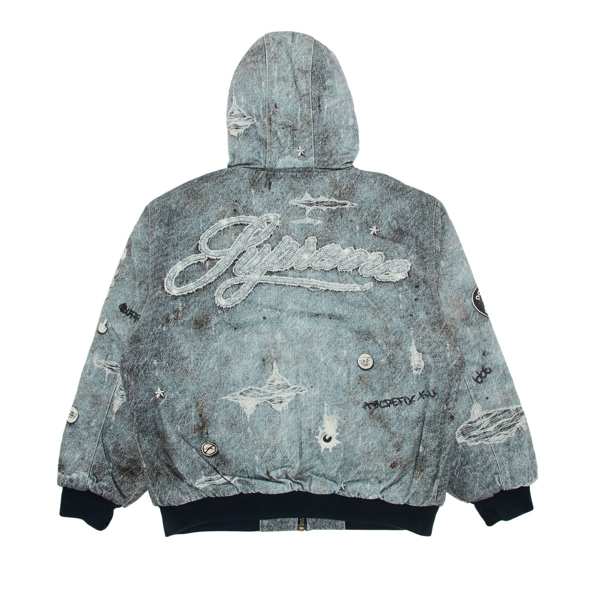 送料無料◆2025新品  Buy Supreme 'Blue Jacket Work Hooded L'oeil Trompe HJR ジャケット・アウター