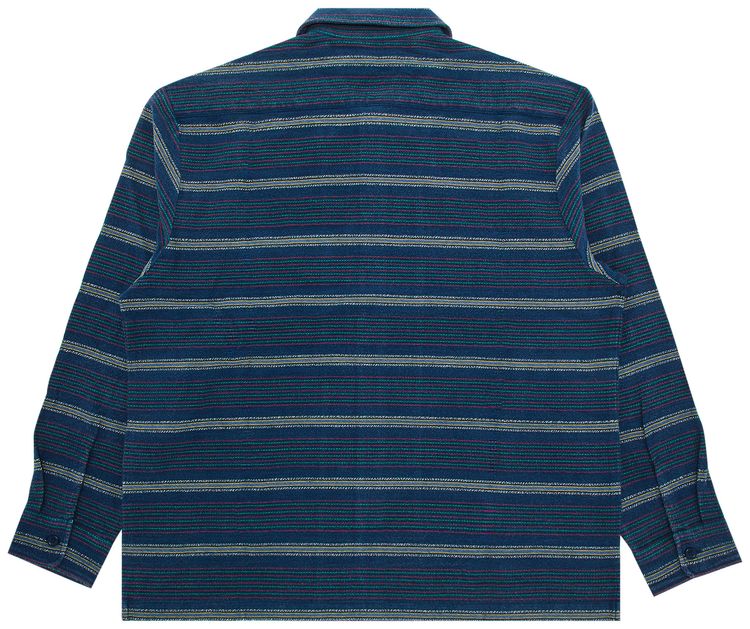 Supreme Woven Stripe Shirt Blue