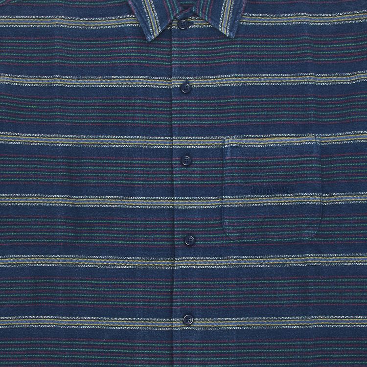Supreme Woven Stripe Shirt Blue