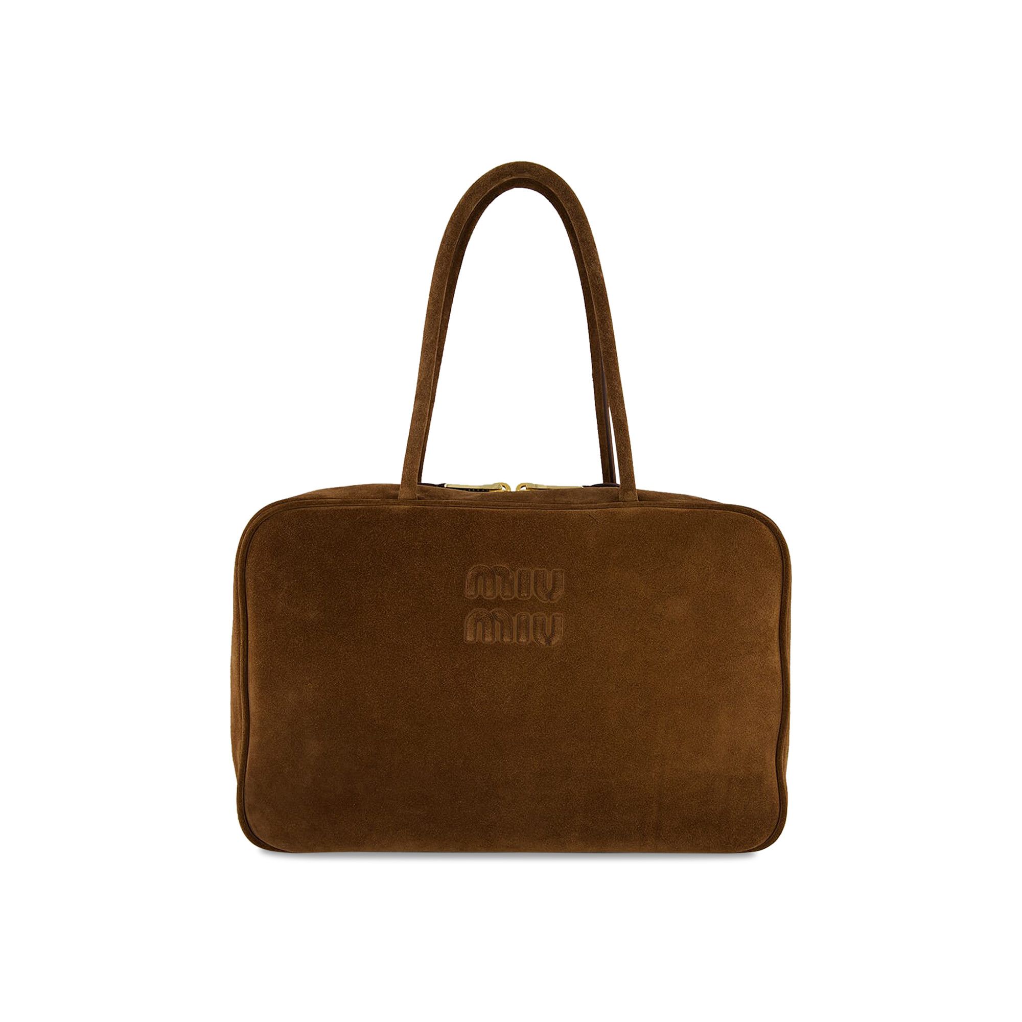 ハンドバッグ MIU MIU 5BB117_2CSS_F0324 SUEDE BEAU BAG Buy Miu Miu Suede Beau Bag 'Cacao' - 5BB117 2CSS F0324 | GOAT UK