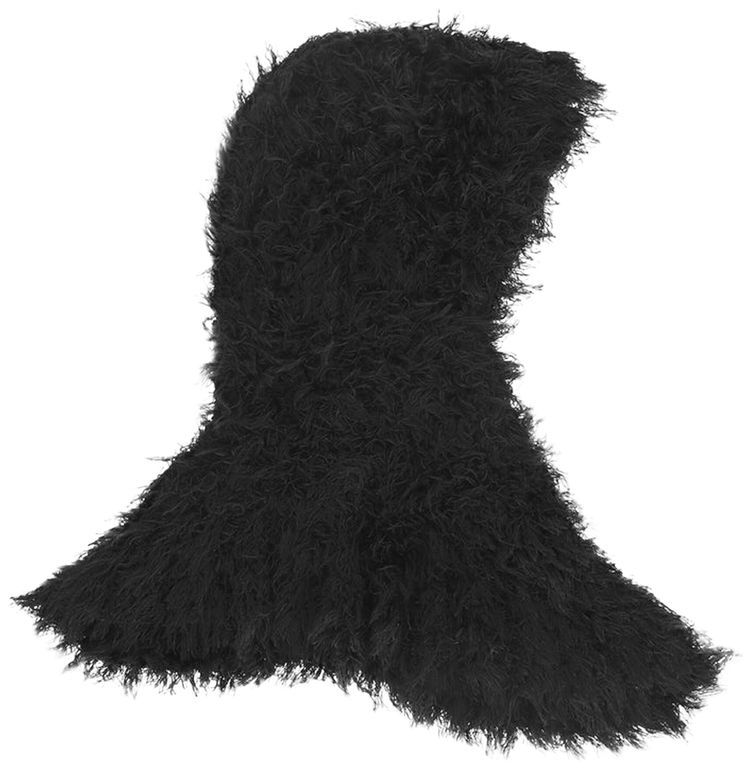 Kiko Kostadinov Carla Knitted Headdress Black