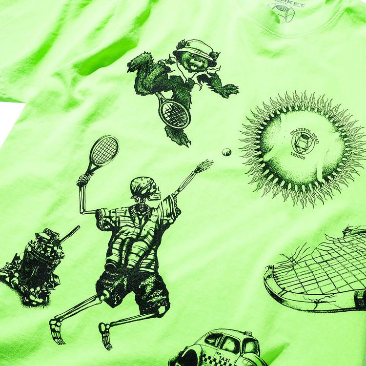 Market x Grateful Dead Service T Shirt Neon Yellow