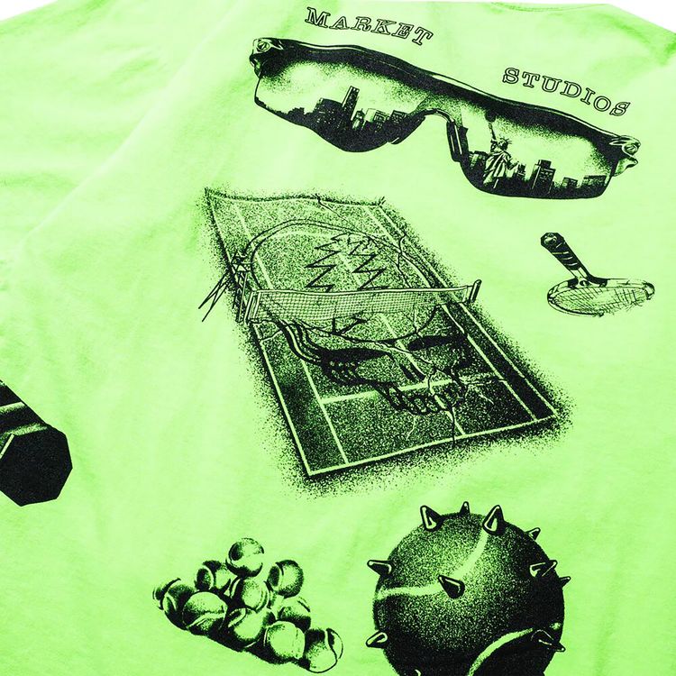 Market x Grateful Dead Service T Shirt Neon Yellow