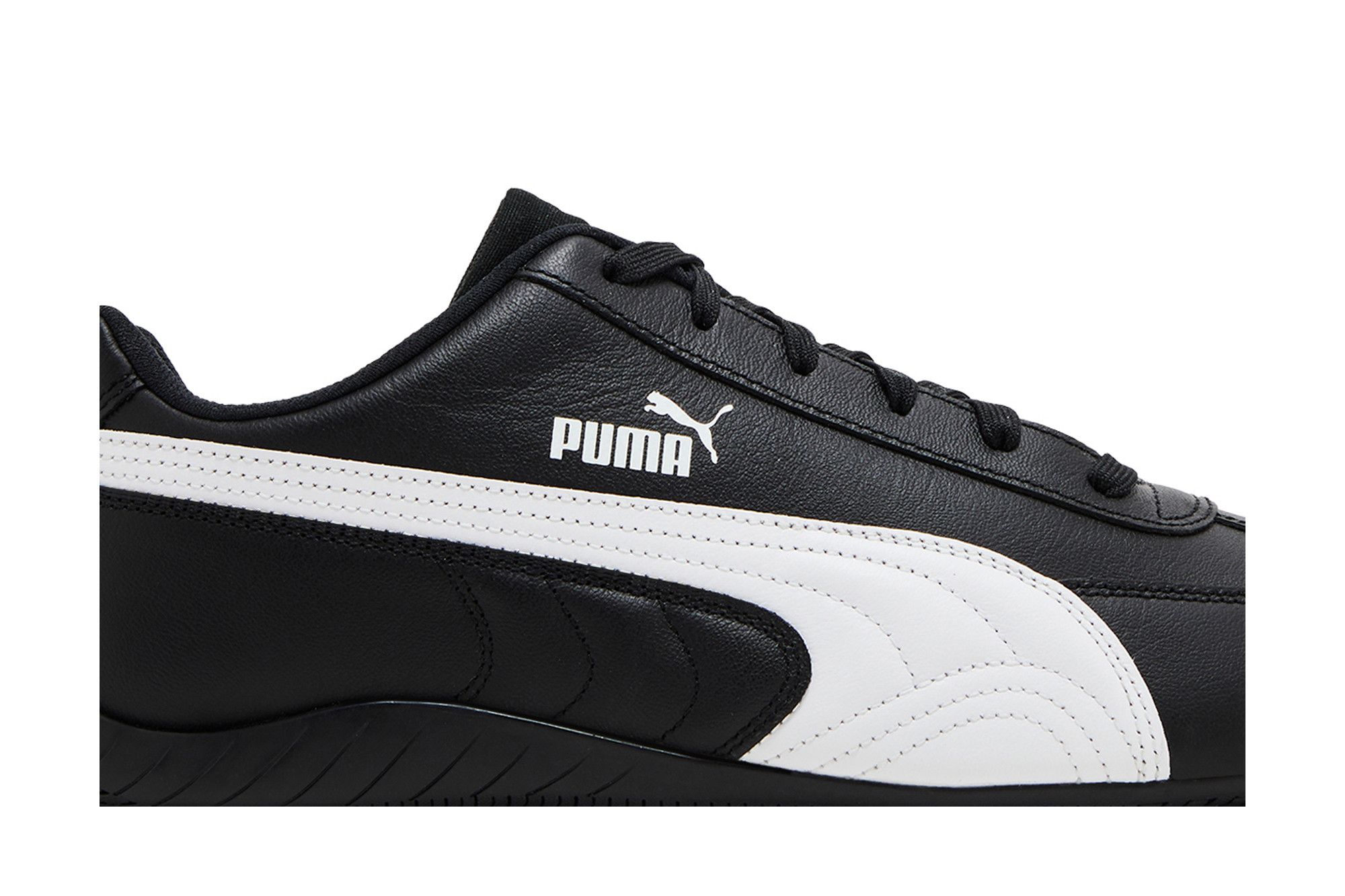 Puma speed cat black leather outlet