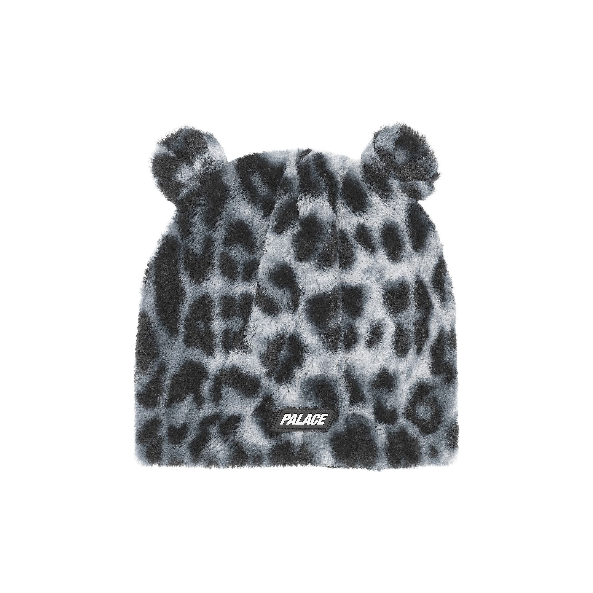 Size l/xl Palace Furry Ears Nein Cuff Beanie 'Snow Leopard'