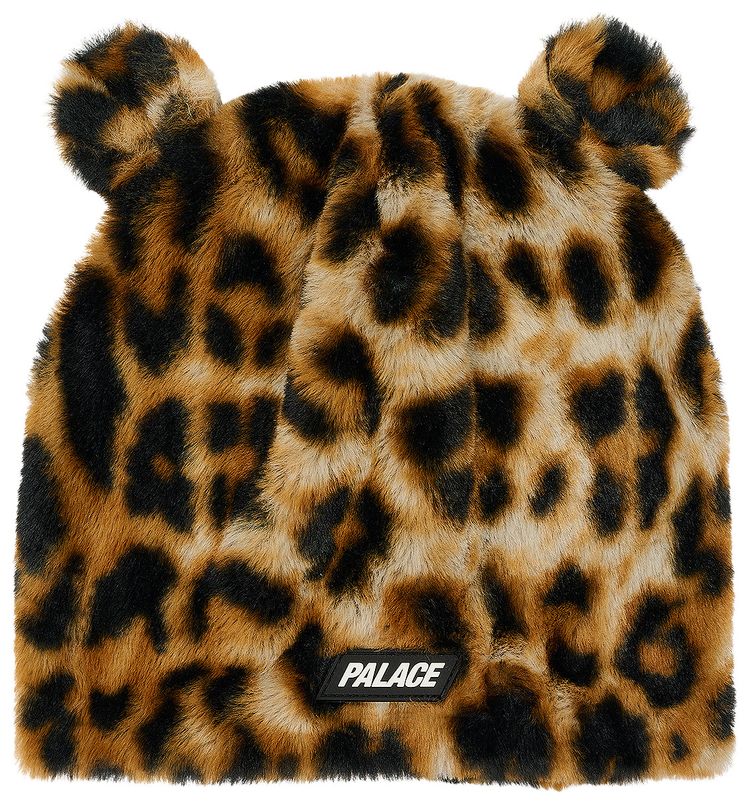 Palace Furry Ears Nein Cuff Beanie Leopard