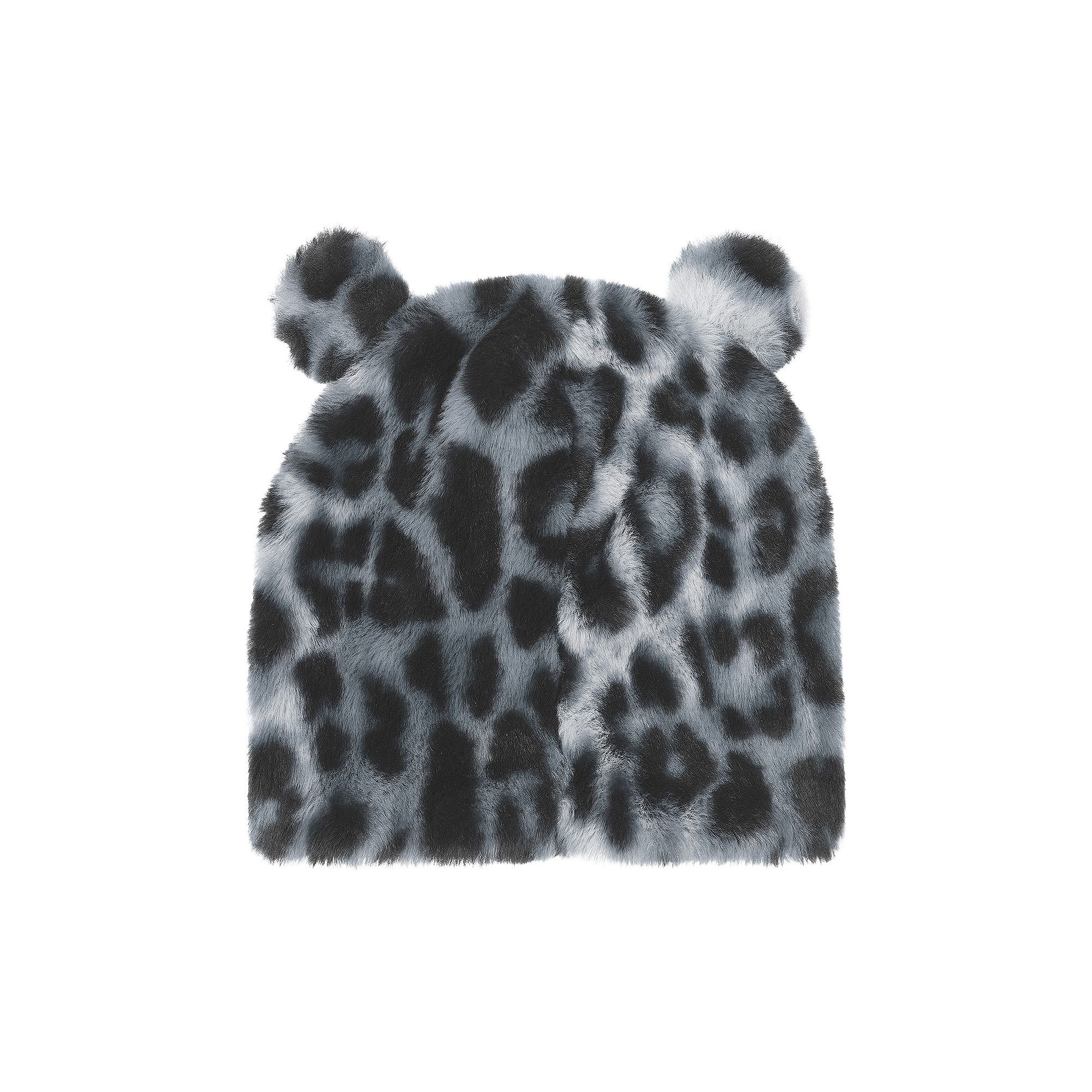 Size l/xl Palace Furry Ears Nein Cuff Beanie 'Snow Leopard'