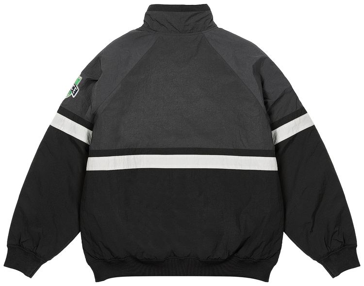 Palace Breakout Half Zip Bomber BlackSilver