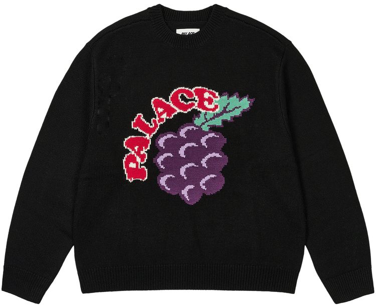 Palace Grape Knit Black