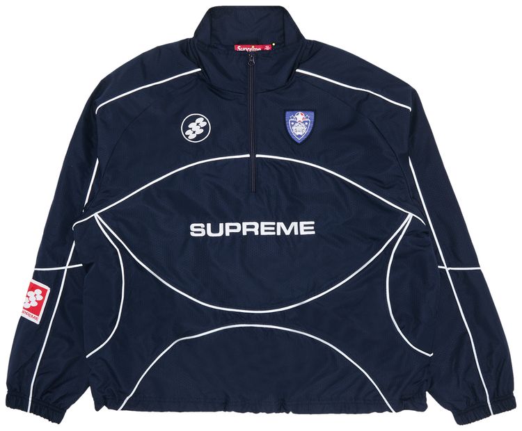 Supreme Reflective Piping Pullover Navy