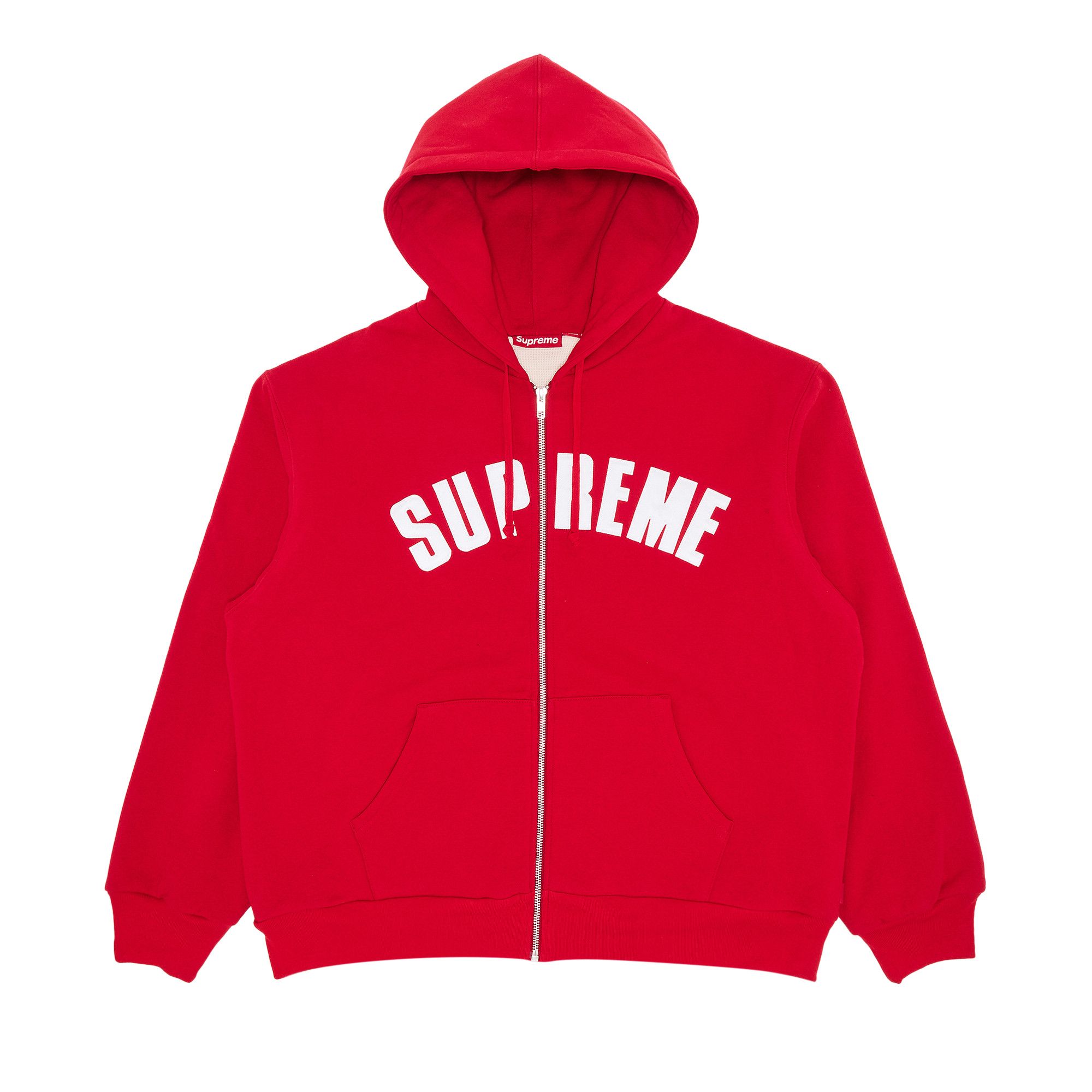 Buy Supreme Arc Thermal Zip Up Hooded Sweatshirt 'Red