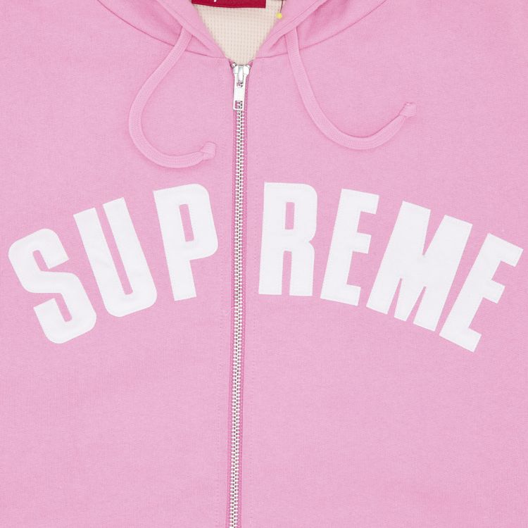 Supreme Arc Thermal Zip Up Hooded Sweatshirt Pink