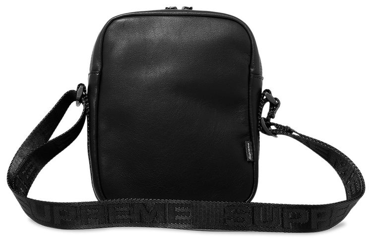 Supreme Leather Shoulder Bag Black