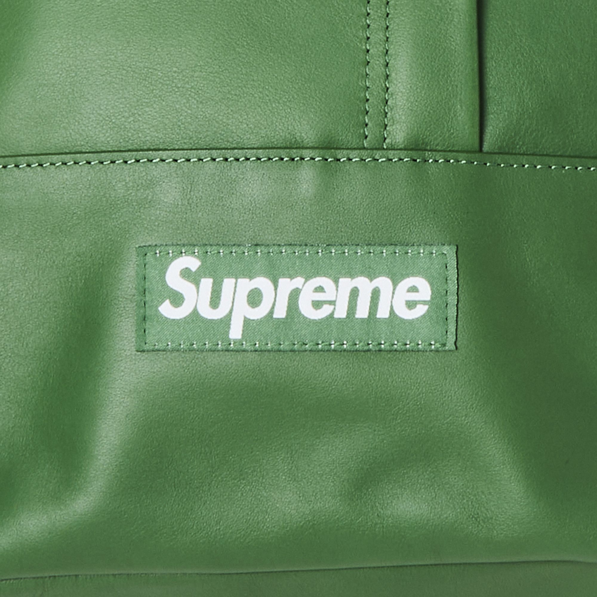 Buy Supreme Leather Backpack 'Green' - FW24B42 GREEN | GOAT