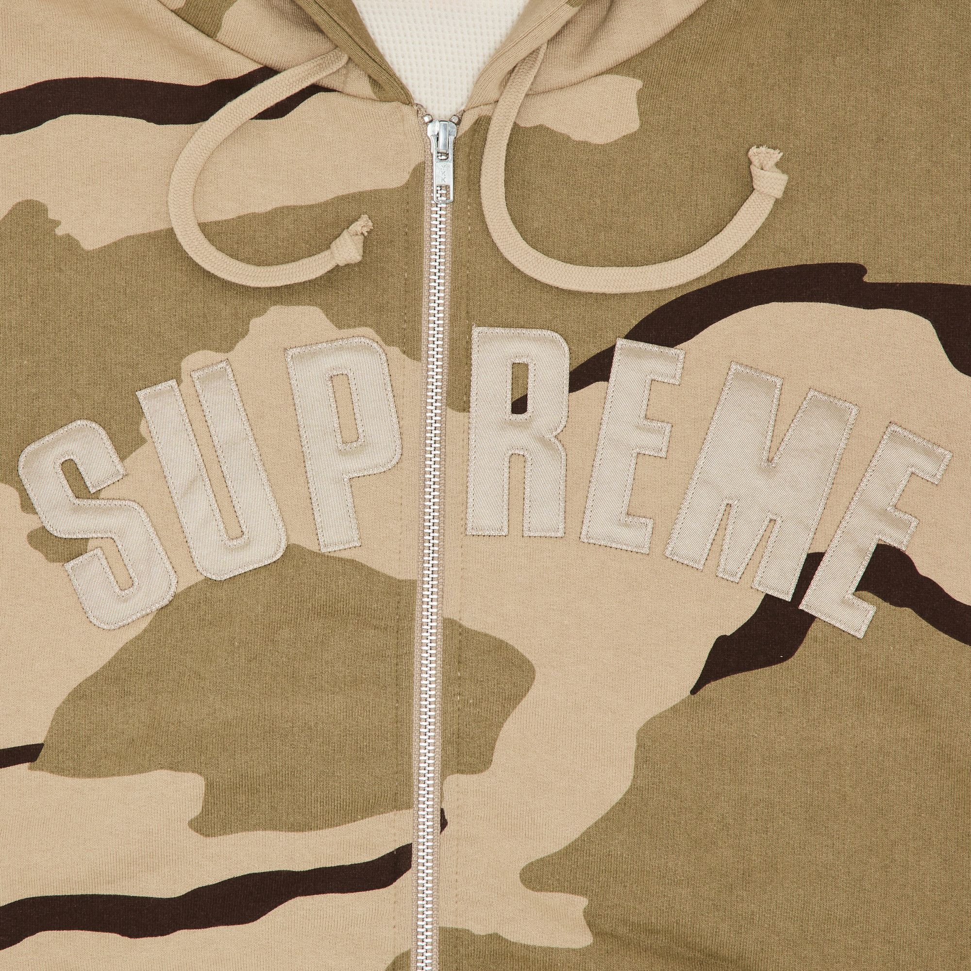 Size xl Supreme Arc Thermal Zip Up Hooded Sweatshirt 'Desert Camo'