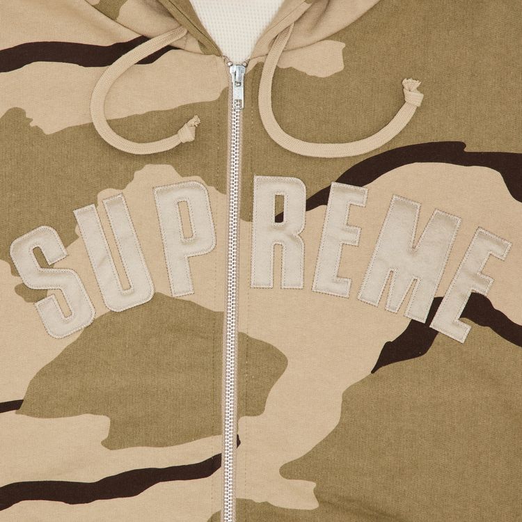 Supreme Arc Thermal Zip Up Hooded Sweatshirt Desert Camo